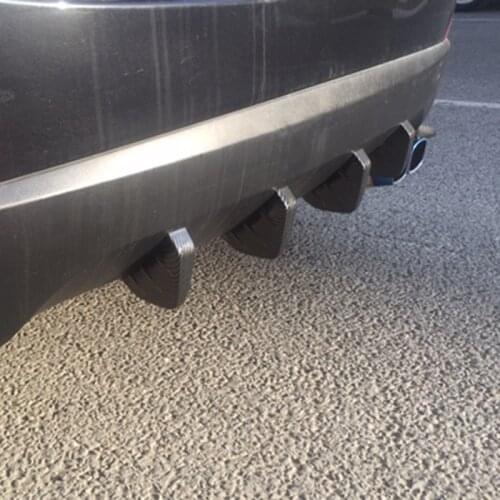 4PCS Universal Car Rear Bumper Lip Spoiler Diffuser Car-Styling for Subaru Forester Outback Legacy/ Suzuki SX4 SWIFT Alto Liane