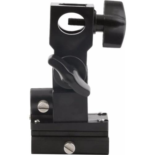 Universal Type B Hot Shoe Flash Umbrella Holder Swivel Light Stand Bracket For Camera