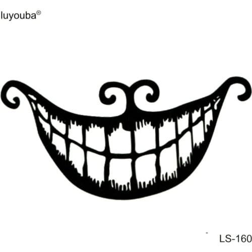Clowns Smile Waterproof Temporary Tattoo Stiker Fake Tattoo Clown Laughs The Flash Tattoo Tatuagem Tatoo Men