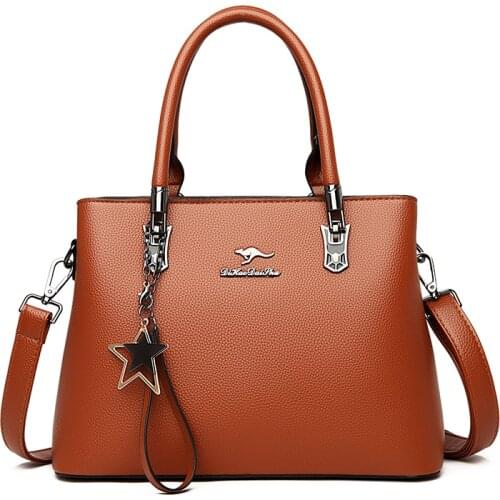 Ladies Shoulder Bags Large Capacity Ladies Handbags Luxury Fashion Elegant Pu Leather Handbags Ladies Bags Designer Brand