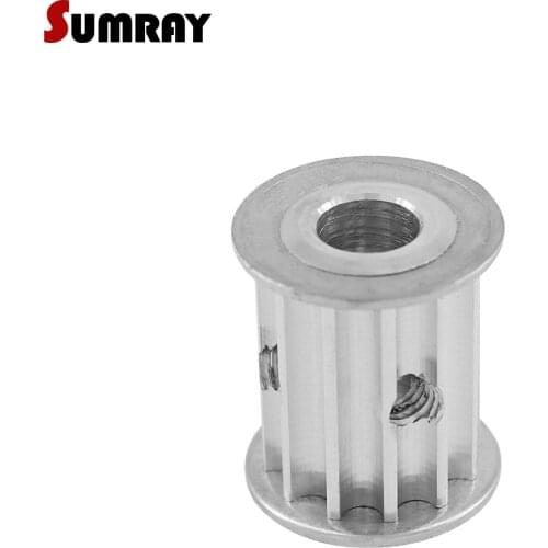 SUMRAY 5M 10T Timing Pulley 21mm Belt Width Toothed Belt Pulley 5/6/6.35/7mm Inner Bore For 20mm Belt Width Timing Belt 2PCS