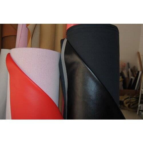 0.9mm wholesale synthetic leather shoes fabric/ PU leather fabric stretch thicken fine lines / sofa upholstery furniture leather
