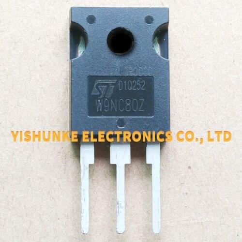 10PCS W9NC80Z STW9NC80Z TO-247 MOSFET TRANSISTOR 9A 800V