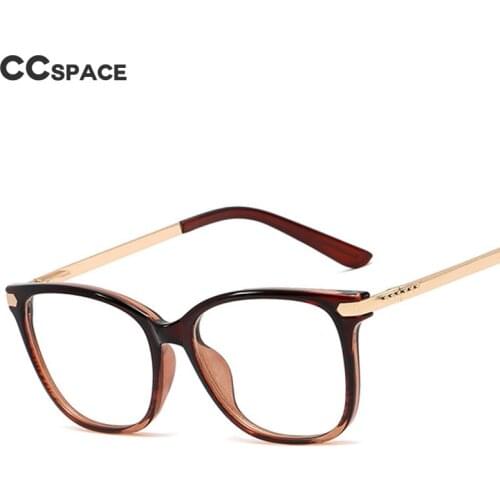 48178 Vintage Plastic Titanium Metal Glasses Frames Cat Eye Men Women Optical Fashion Computer Glasses