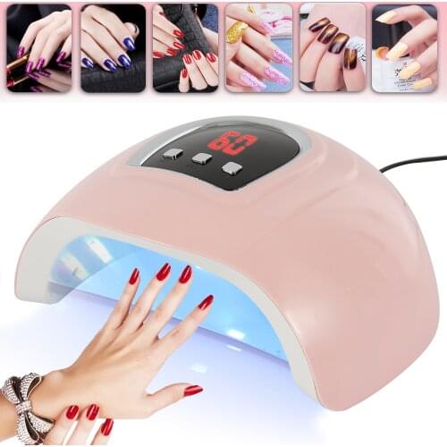 54W LED UV Nail Lamp Dryer Light 18 LEDs Gel Curing Machine 3 Timers UV Lamp For Curing UV Gel Nail Polish Manicure Tools