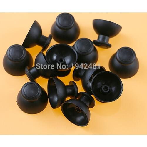 60pcs/lot=30pairs black Small Hole 3D Analog Thumbstick Joystick Caps mushroom for Wii U WIIU Controller