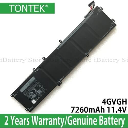Genuine 4GVGH Battery For Dell XPS 15 9550 Precision 15 5510 P56F Series 1P6KD 01P6KD 84Wh 11.4V