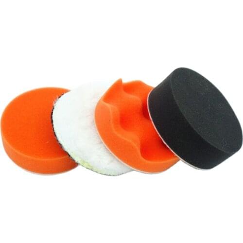 Auto Car Polishing Pad For Polisher Sponge Wheel Waxing Orange Car Accessories Polishing Disc Wash Maintenance 4Inch 100mm