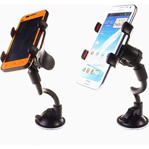 360 Degree Phone Car Holder Scalable Glass Suction Cup Desk In Car Mobile Holder Stand Large Screen Smartphone GPS Auto Bracket
