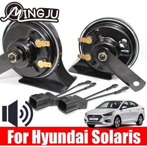 Car Horn Snail type Horn For Hyundai Sonata Mistra solaris Verna Accent Elantra Ix35 12V Auto Horn High Low Klaxon Accessories