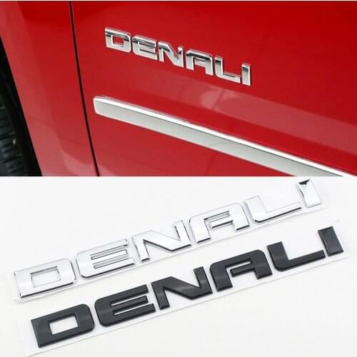 Fender Rear Trunk Tailgate 3D DENALI Letters Emblem Badge for GMC Denali