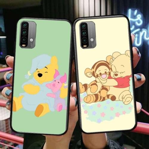 Winnie Honey Bear Phone Case For XiaoMi Redmi 11 lite 9C 8A 7A Pro 10T 5G Cover Mi 10 Ultra Poco M3 X3 NFC 8 SE cover