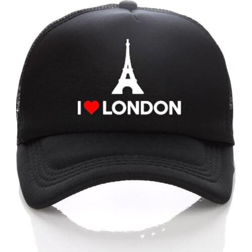 I LOVE LONDON Cap Adult summer Caps Kids Trucker Hats Children Boy Snapback hats Tower hat For Men Women Child Adjustable
