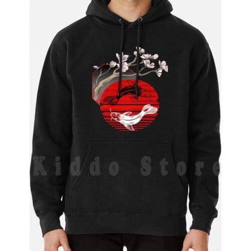 Koi Sakura Design For A Japan hoodie long sleeve Koi Fish Sakura Cherry Blossom Koi Sakura Japan Kois