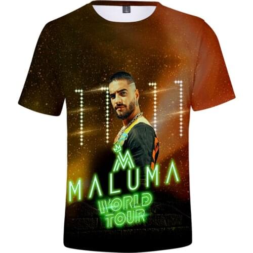 Handsome Popular Shirt Men Women T shirts boys girls Summer Suitable Maluma Comfortable 3D Tee 3D T-shirt Casual Fashion t shirt