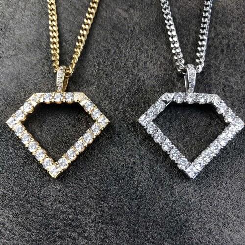 Creative custom hollow Diamond Pendant Necklace