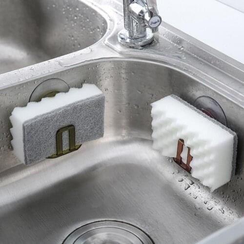 Kitchen Accessories Sponge Holder Suction Cup Sink Drain Rack Kitchen Sink Soap Rack Drainer Rack Bathroom Storage Organizer
