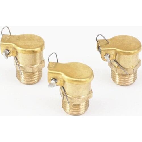 LOT 10 10mm OD M10 x 1mm Metric Male Brass Plated Zinc Alloy Connector Oiler Spring Flip Cap for Hit Miss Engine Motor