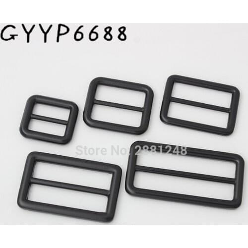 10-30pcs dark black 20mm 26mm 32mm 38mm metal Welded Belt Strap buckle leather button Bags accessories Suspenders Slider