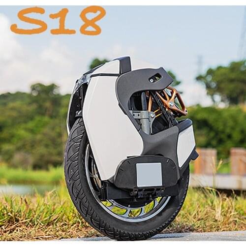 KS S18 Electric Unicycle 50km/h Air Shock Absorption KS-S18 84V 1110Wh 2200W White Black MonoWheel
