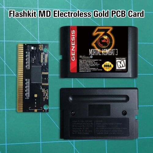 Mortal Kombat 3 - Flashkit MD Electroless Gold PCB Card 16 bit MD Games Cartridge For MegaDrive Genesis console