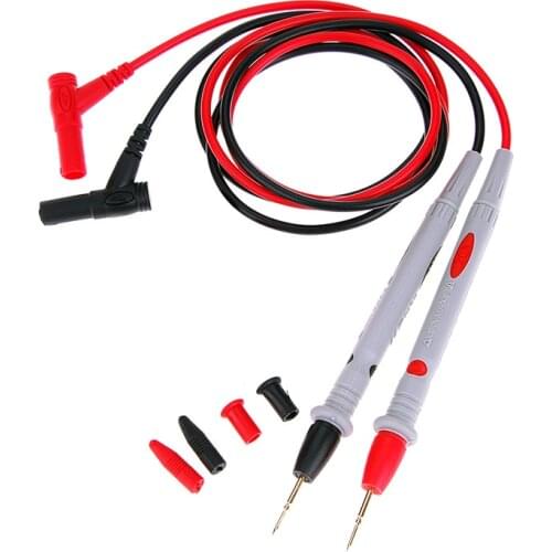 Multimeter Test Leads 2PCS 1000V/20A 10A Multimeter Probes 1M Plug To Probes Multimeter Leads Heavy Duty Multimeter Probe Cables