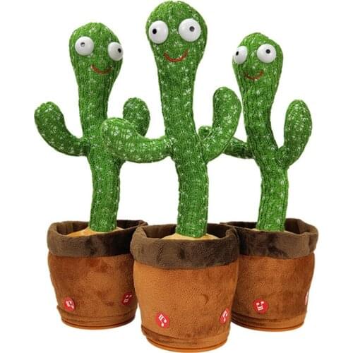 Stuffed toys Toys for children interactive toys for kids Toys for childrenbaby toys educational Plush toy cactus Sound recording