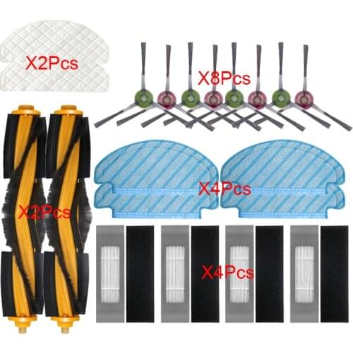 Side Brushes Hepa Filter kits for Ecovacs T9 Max/ Plus Deebot Vacuum Cleaner Roller Main Brush Mop Cloth Rag Parts Accessories