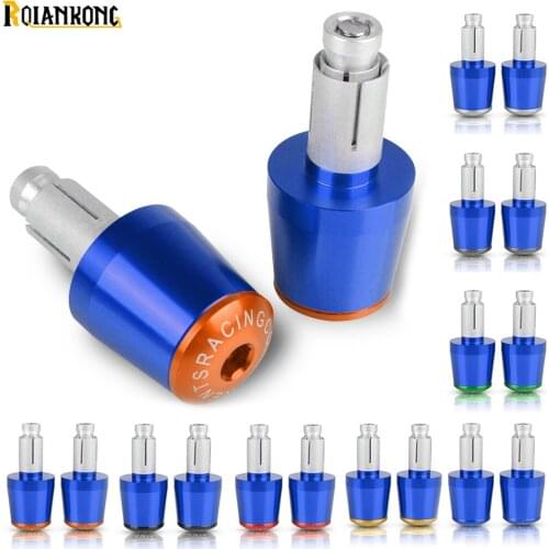 22mm Universal Motorcycle Hand Bar Ends Handle Bar End Grips Cap For Yamaha RD250 A B C D E F FZR 400 SUZUKI GSX-S1000/F/ABS