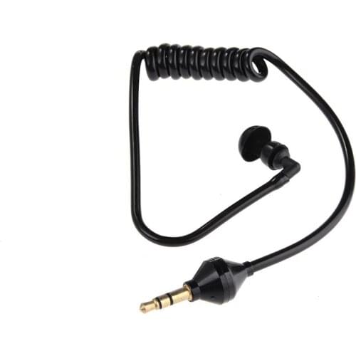 3.5mm Coil Single Listening Earphone Flexible Air Acoustic Tube In Ear Stereo Headset For MP3 Mobile Phone Bluetooth Receiver