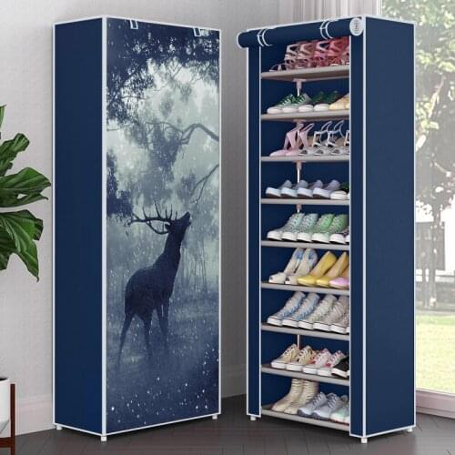 10-Layer 9-Grids Simple Shoe Rack Detachable Hallway Space-saving Shoe Organizer Dustproof Entryway Furniture 27 Pairs Shoe Rack