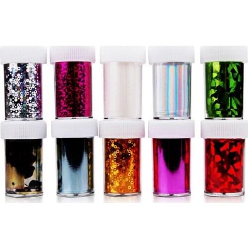 20%off 47 New Colors Nail Art Wraps Glitter Sticker Tips Polish Decoration Transfer Foil New Arrival 20Rolls/lot, 4X120cm/roll
