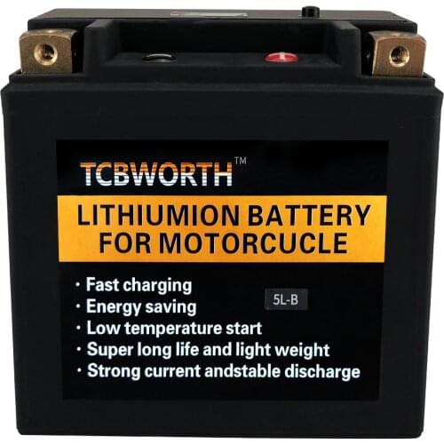 5L-B 3AH CCA 180A Lithium Energy Motor Starter Phosphate NEW Motorcycle Battery Low Temperature Resistant With BMS Waterproof