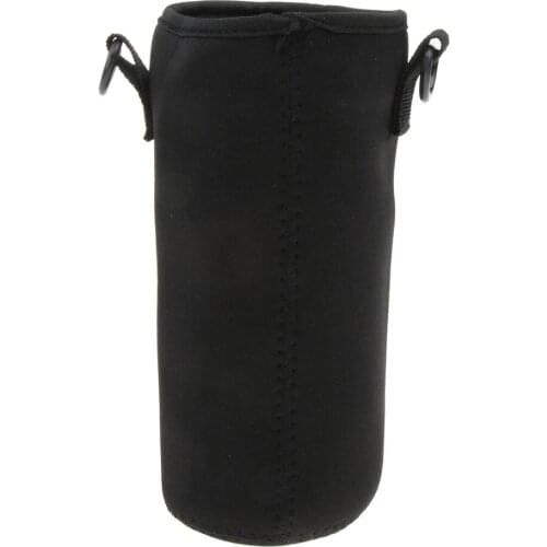 Water Bottle Carrier Insulated Cover Bag Pouch Holder Shoulder Strap 1L Sports Water Bottle Case Neoprene Pouch Holder