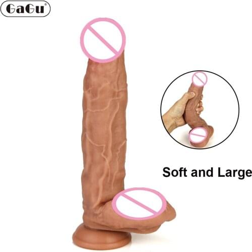 Super Realistic Silicone Dildo Huge Big Penis with Strong Sucker Anal Sex Toys for Woman Strapon Female Vagina Masturbation