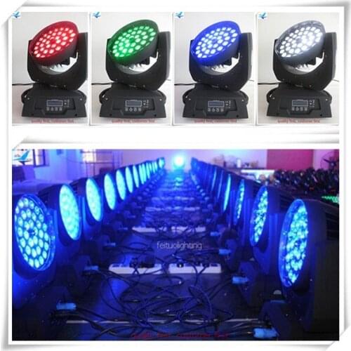 Super bright club stage wash moving light led 36x10w wash feituo 4in1 rgbw zoom moving head light