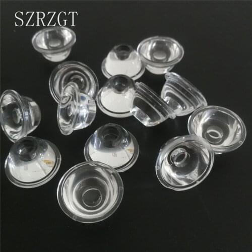 10pcs Led lens 5/8/15/25/30/45/60/90/120 Degree 20mm For 1w 3w 5w High Power Led