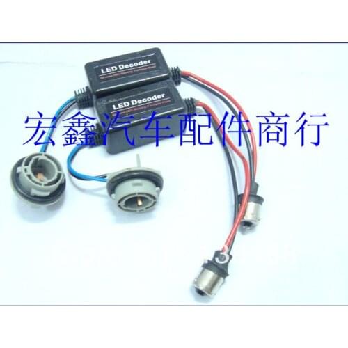 4 Pieces Free Shipping P21W BA15s Bau15s 1156 S25 LED Car Bulbs Canbus RESISTOR DRL WHITE NO ERROR adapter