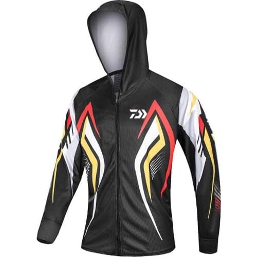 Outdoor Sports Fishing Shirt Long Sleeve Quick Dry Breathable Fishing Jacket Sunscreen Mens Plus Size Fishing Jerseys