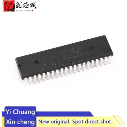 1PCS New STC12C5A60S2-35I-PDIP40 STC12C5A60S2 DIP-40 In Stock