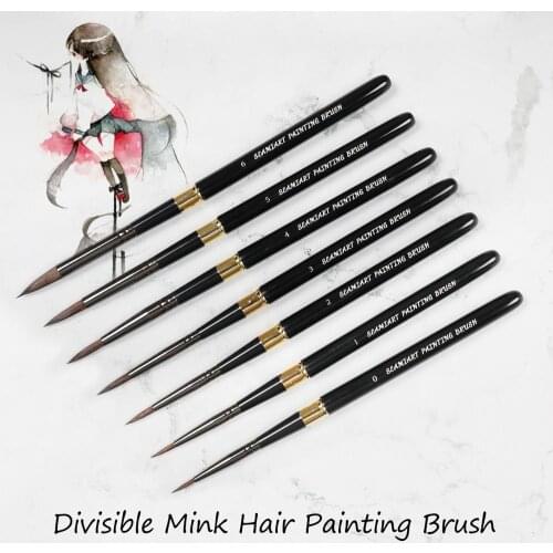 1PCS Squirrel Hair Paint Brush High Quality Art Painting Brushes Artistic Watercolor Brush for Drawing Art Supplies
