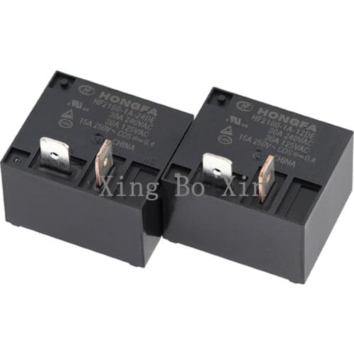 10PCS HF2160-1A-12DE 100% new Relay DC12V 30A 240V AC/30A 125V AC 4Pin HF2160 1A 12DE A group of normally open 30A240VAC T93 SLI