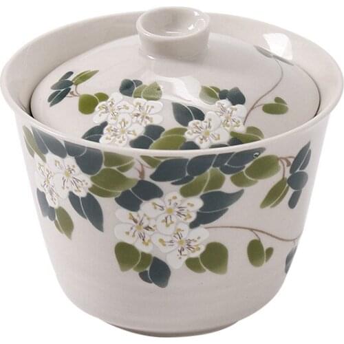 2PCS Japanese Bowl home ceramic tea bowl Tea cup Kung Fu tea set cover bowl cup