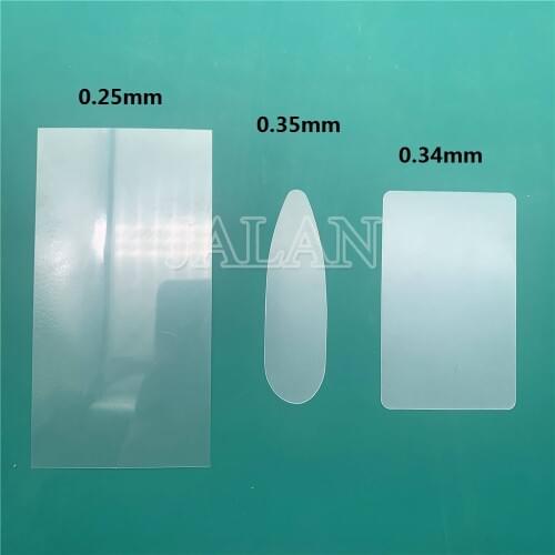 50pcs Super Thin 0.25mm Flexible Plastic Disassemble Card For Samsung LCD Middle Frame Separating Pry Opening Tool Free Cutting
