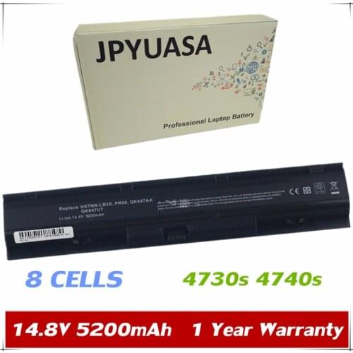 7XINbox 8 Cells Battery HSTNN-I98C HSTNN-IB2S HSTNN-LB2S For HP ProBook 4730s 4740s PR08 HSTNN-IB25 QK647AA QK647UT 633734-141