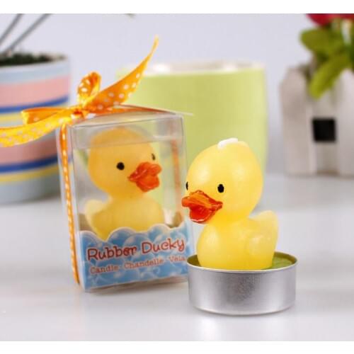 Baby shower party favor candle--Rubber duck candle Baby shower favors birthday gifts for guest wedding candle 100pcs SN2448