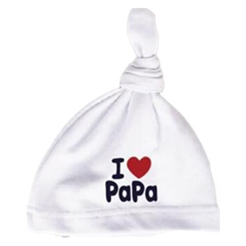 Brand baby sleeping cap hat i love papa Kids childrens eye girl Hat Boy Cap cotton Beanie bonnet baby cap toddler hat