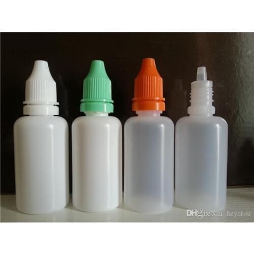 Dropper Bottle DHL ship 30ml tamper eveident cap drop bottle LDPE bottle used to dispense liquids