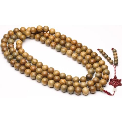 Asian handmade rosary beads rosary wood sandalwood beads buddhist prayer high quality 12mm beads 108 beads
