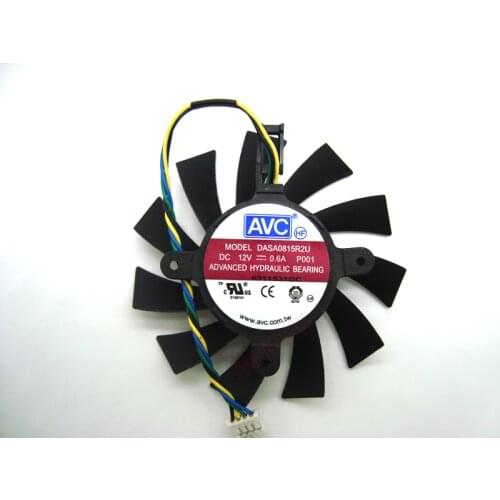 DASA0815R2U AVC graphics cooling fan for EVGA GTX550 GTX450 video card cooling